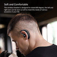 Słuchawki Bluetooth słuchawki zestaw głośnomówiący zestaw słuchawkowy bezprzewodowy zestaw słuchawkowy połączenie sportowe słuchawki douszne z mikrofonem dla wszystkich smartfonów 4